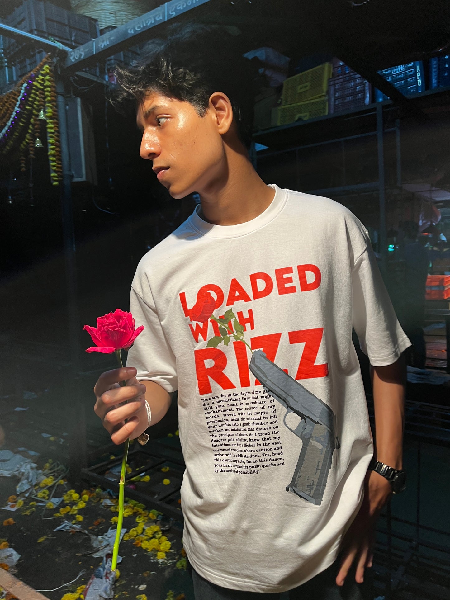 Loaded with rizz Oversized T-shirt